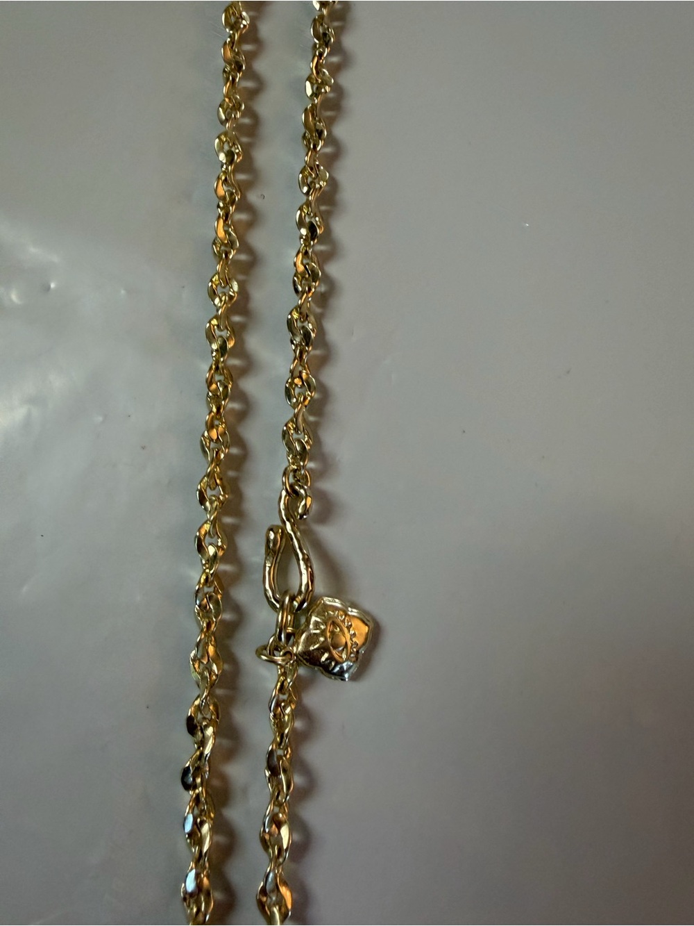 Kendra Scott Gold-Tone Layered Necklace with Turquoise Blue Stone - Picture 6 of 6